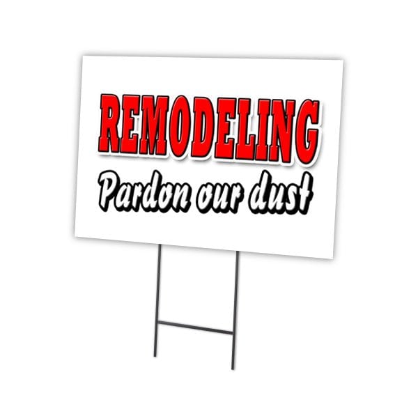 24 in Height, 0.25 in Width, Coroplast, 24" x 18", C-1824 RemodelingDust